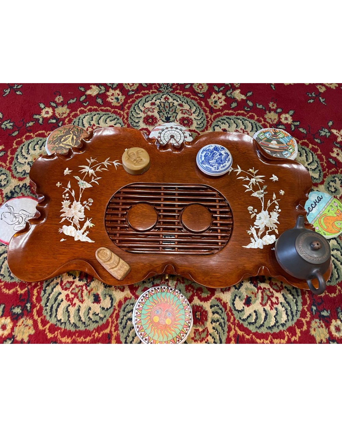 Ча бань велика з перламутром