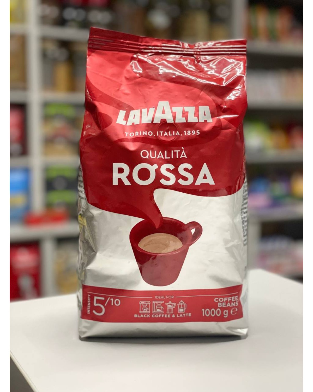 Кава в зернах Lavazza Rossa 70% арабіка / 30% робуста 1 кг
