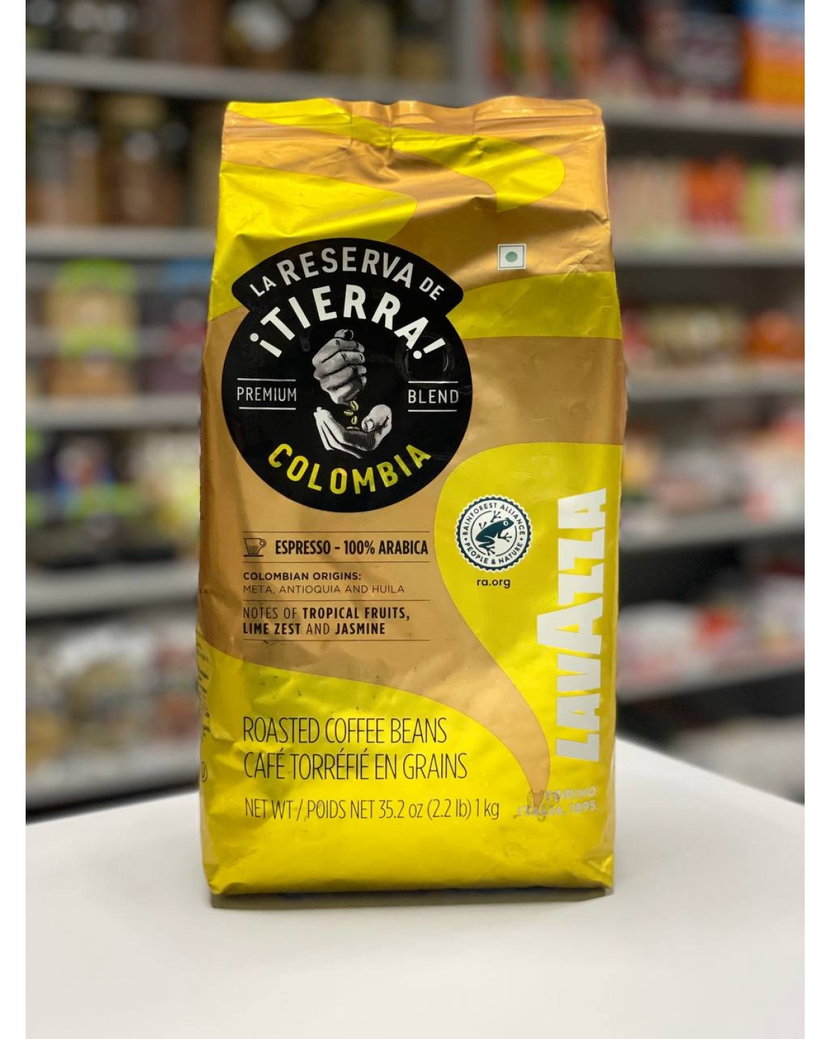 Кава в зернах Lavazza Tierra Colombia 100% арабіка 1 кг