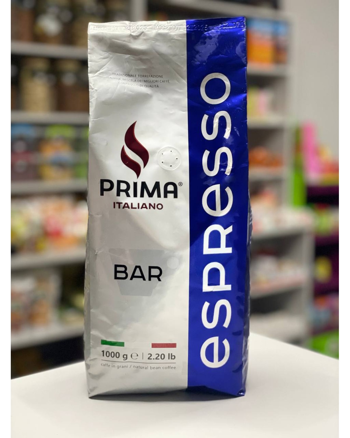 Кава в зернах Prima Italiano Bar 60% арабіка / 40% робуста 1 кг