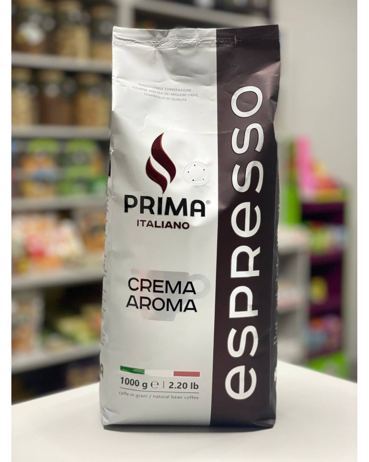 Кава в зернах Prima Italiano Crema Aroma 70% арабіка / 30% робуста 1 кг