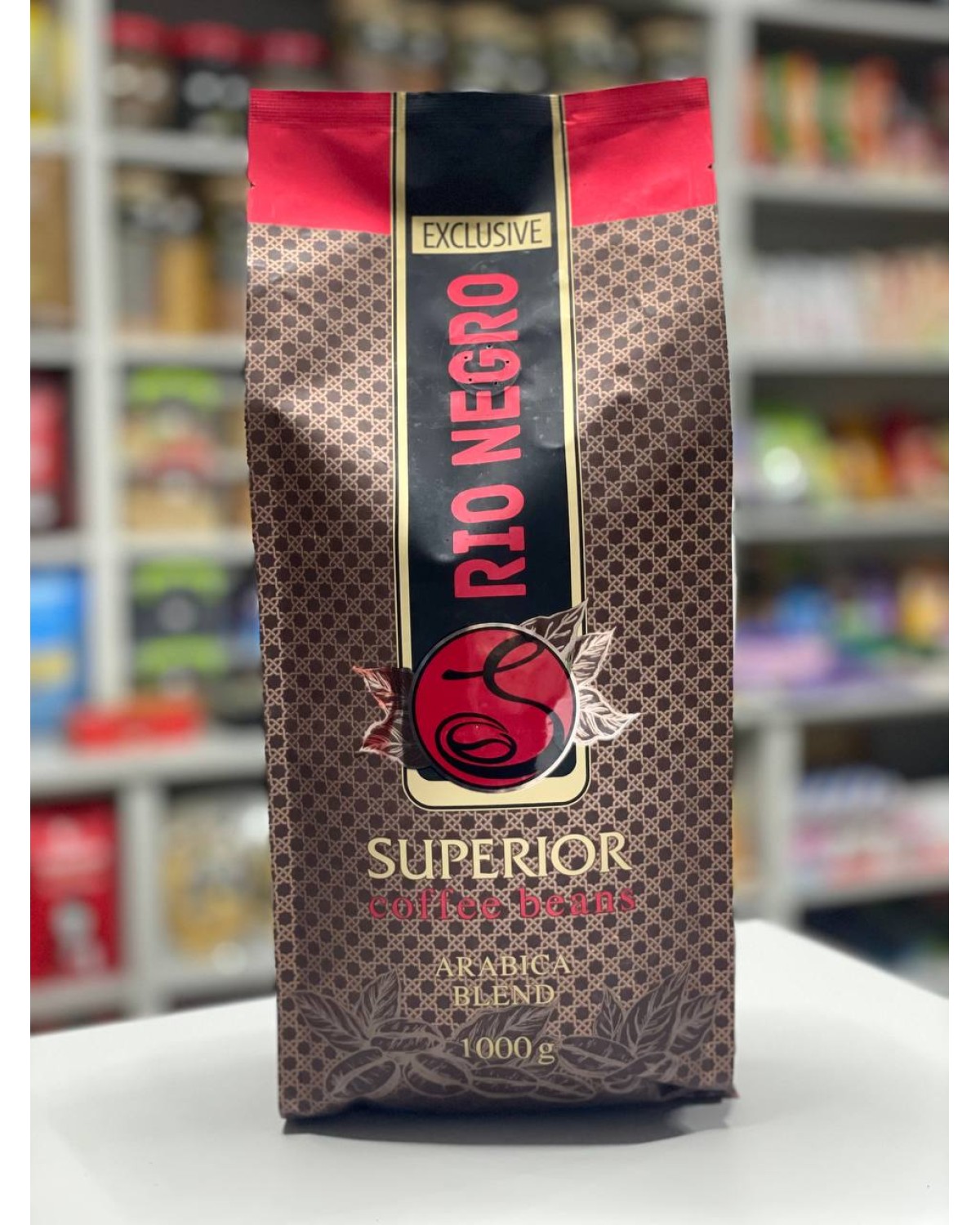 Кава в зернах Rio Negro Superior 90% арабіка / 10% робуста 1 кг