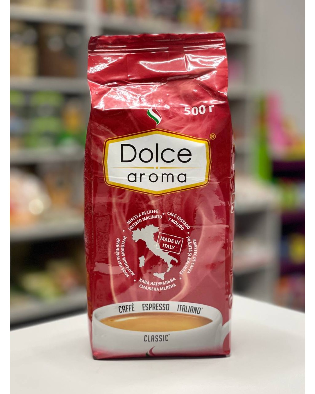 Кава мелена Dolce Aroma Classic 10% арабіка / 90% робуста  500 г